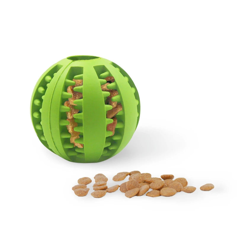 Doggy Teeth Cleaning Snack Carrier Toy Ball